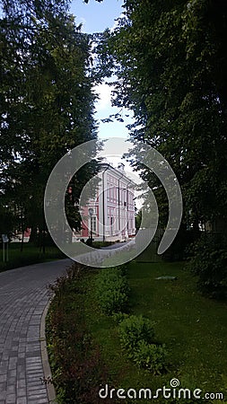 The former estate of the princes Golitsyn in Viaziomy Stock Photo