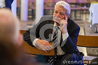 former Federal President Joachim Gauck with thoughtful face Editorial Stock Photo