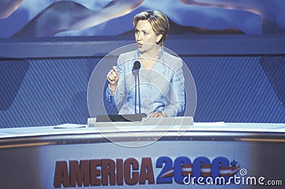 Former First Lady Hillary Rodham Clinton Editorial Stock Photo