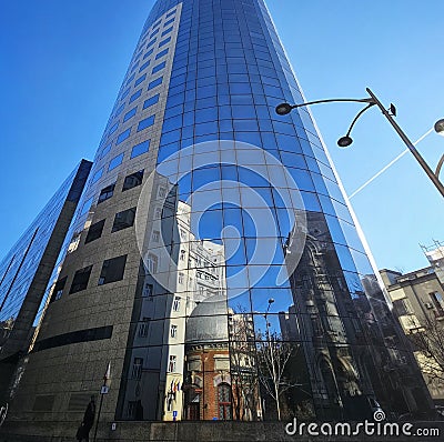 The former headquarter of Bancorex, acctualy the headquarter of BCR Stock Photo