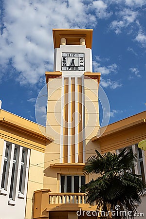 The former hotel de ville in town Carcassone in France Stock Photo