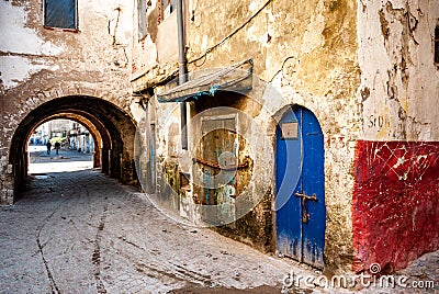 Mellah district in the medina of Essaouira Stock Photo