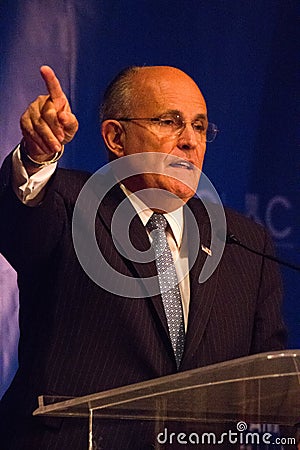 Former New York City Mayor Rudy Giuliani Editorial Stock Photo