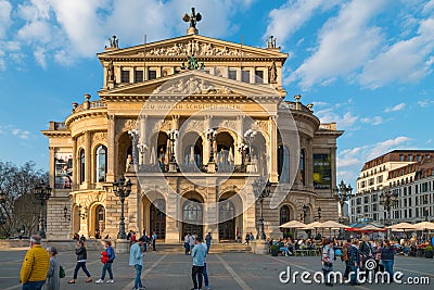 Former Opera Building, Alte Oper, Frankfurt am Main Editorial Stock Photo