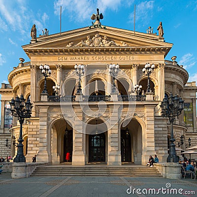 Former Opera Building, Alte Oper, Frankfurt am Main Editorial Stock Photo