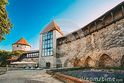 The former prison tower Neitsitorn in old Tallinn, Estonia Stock Photo