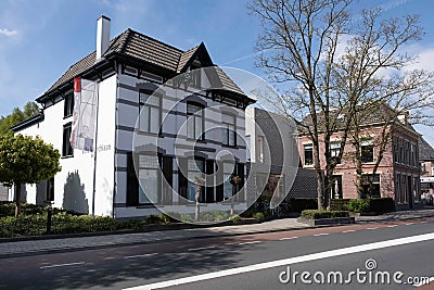 Former residence where the famous Dutch painter Piet Mondrian lived Editorial Stock Photo