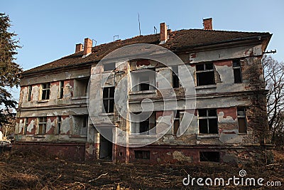 Former Soviet military base in Milovice, Czech Republic. Stock Photo