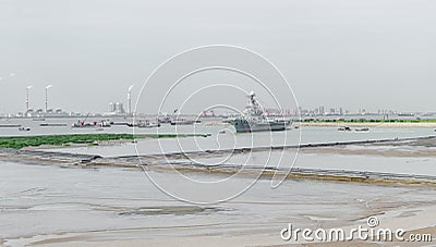 The former Soviet Union aircraft carrier: Minsk Editorial Stock Photo