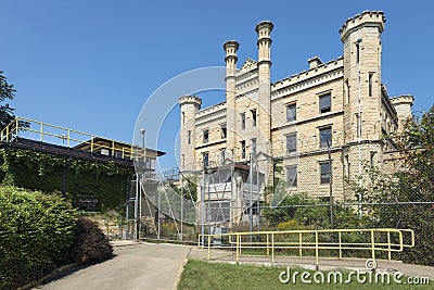 Gothic style old penitentiary in Joliet Stock Photo
