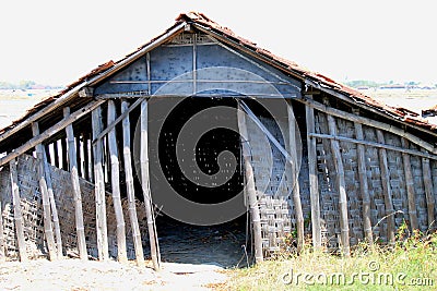 Former salt warehouse building Stock Photo