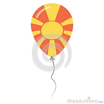 Former Yugoslav Republic of Macedonia national. Vector Illustration