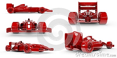 Formula 1 concept SET 1 Stock Photo