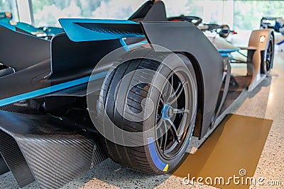 Formula E - Electric - Generation 2 Italian Black Competition Car Editorial Stock Photo