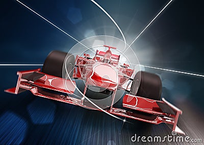 Formula one car concept Stock Photo