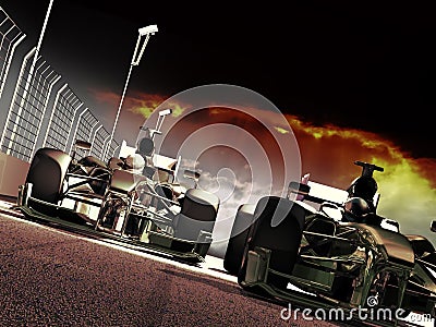 Formula one race Stock Photo