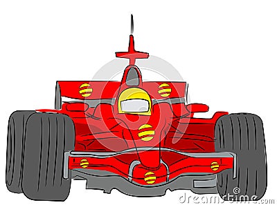 Formula race car Vector Illustration