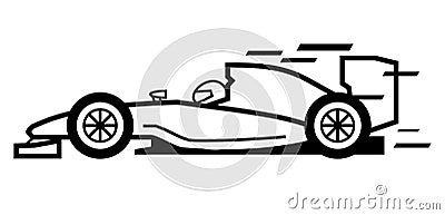 Formula 1 Vector Illustration