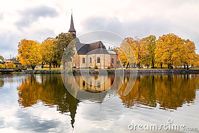 Fors church in the Swedish city Eskilstuna Editorial Stock Photo