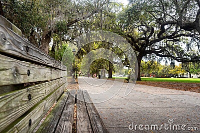 Forsythe Park in Savannah, Georgia Stock Photo