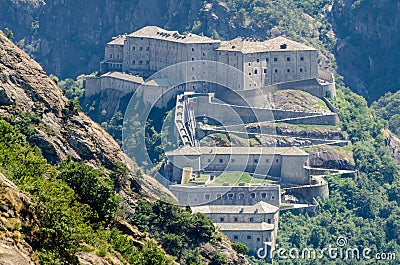 Fort Bard, Aosta Valley Stock Photo