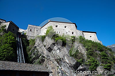 Fort Bard, Aosta Valley, Italy Stock Photo