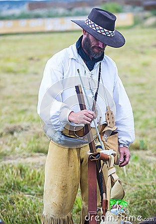 Fort Bridger Rendezvous 2014 Editorial Stock Photo