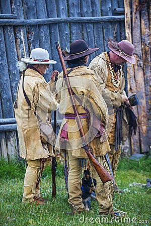 Fort Bridger Rendezvous 2014 Editorial Stock Photo