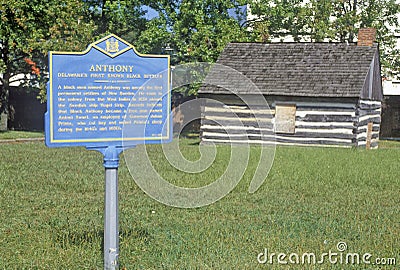 Fort Christina, first Swede settlement, Wilmington, Delaware Editorial Stock Photo