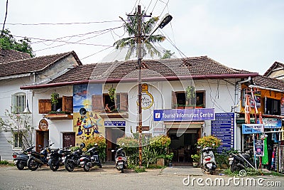 Fort Cochin, Princess street is a tourist area with a suggestive atmosphere. kerala, India Editorial Stock Photo