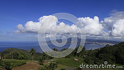 Fort de France bay, La Martinique, Antilles Stock Photo