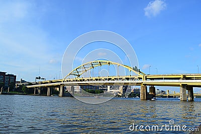 Fort Duquesne Bridge Pittsburgh Editorial Stock Photo