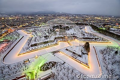 Fort Goryokaku Stock Photo