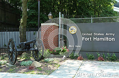 Fort Hamilton US Army Base in Brooklyn, NY Stock Photo