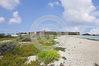 Fort Jefferson at Dry Tortugas National Park Editorial Stock Photo