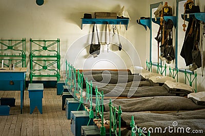 Fort Laramie barrack Stock Photo