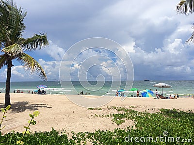 Fort Lauderdale Beach Editorial Stock Photo