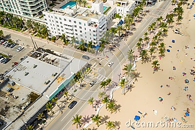 A1A Fort Lauderdale Beach Boulevard Florida Stock Photo