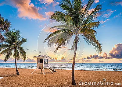 Fort Lauderdale Beach Stock Photo