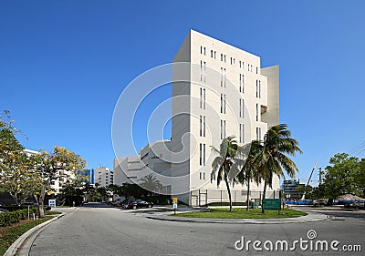 Main Jail in Fort Lauderdale. Editorial Stock Photo