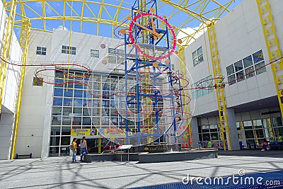 FORT LAUDERDALE, USA - JULY 11, 2017: Beautiful visit of the Museum of discovery and science at indoors located in Fort Editorial Stock Photo