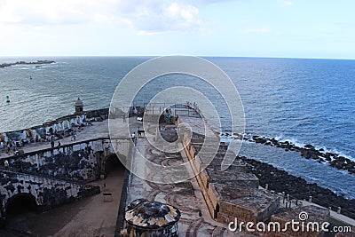 Fort located in San Juan Editorial Stock Photo