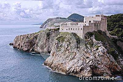 Fort Lovrijenac in Dubrovnik (Croatia) Stock Photo