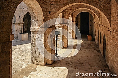 Fort Lovrijenac, Inner yard. Dubrovnik. Croatia Stock Photo