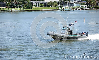 FWC Officer responding to a situation Editorial Stock Photo