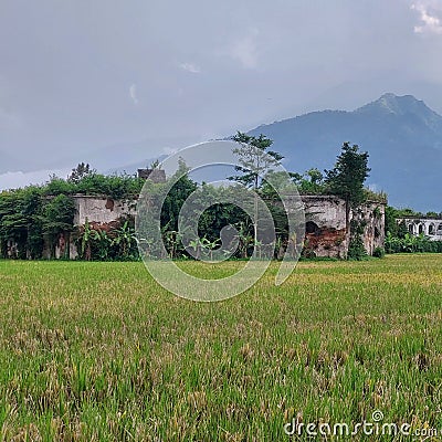 Fort Pendem Ambarawa or Fort Willem I, a Dutch heritage in Ambarawa, Central Java. built in 1834 - 1845 Stock Photo