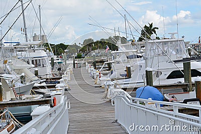 Fort Pierce Marina Editorial Stock Photo