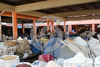 Market scene, Fort Portal, Uganda Editorial Stock Photo