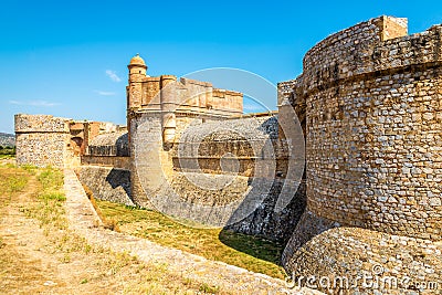 Fort Salses le Chateau in the south of France Stock Photo