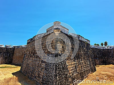 Acapulco, Guerrero, Mexico - Apr 28 2023: Fort San Diego protect from pirates and the Mexican Revolution Editorial Stock Photo